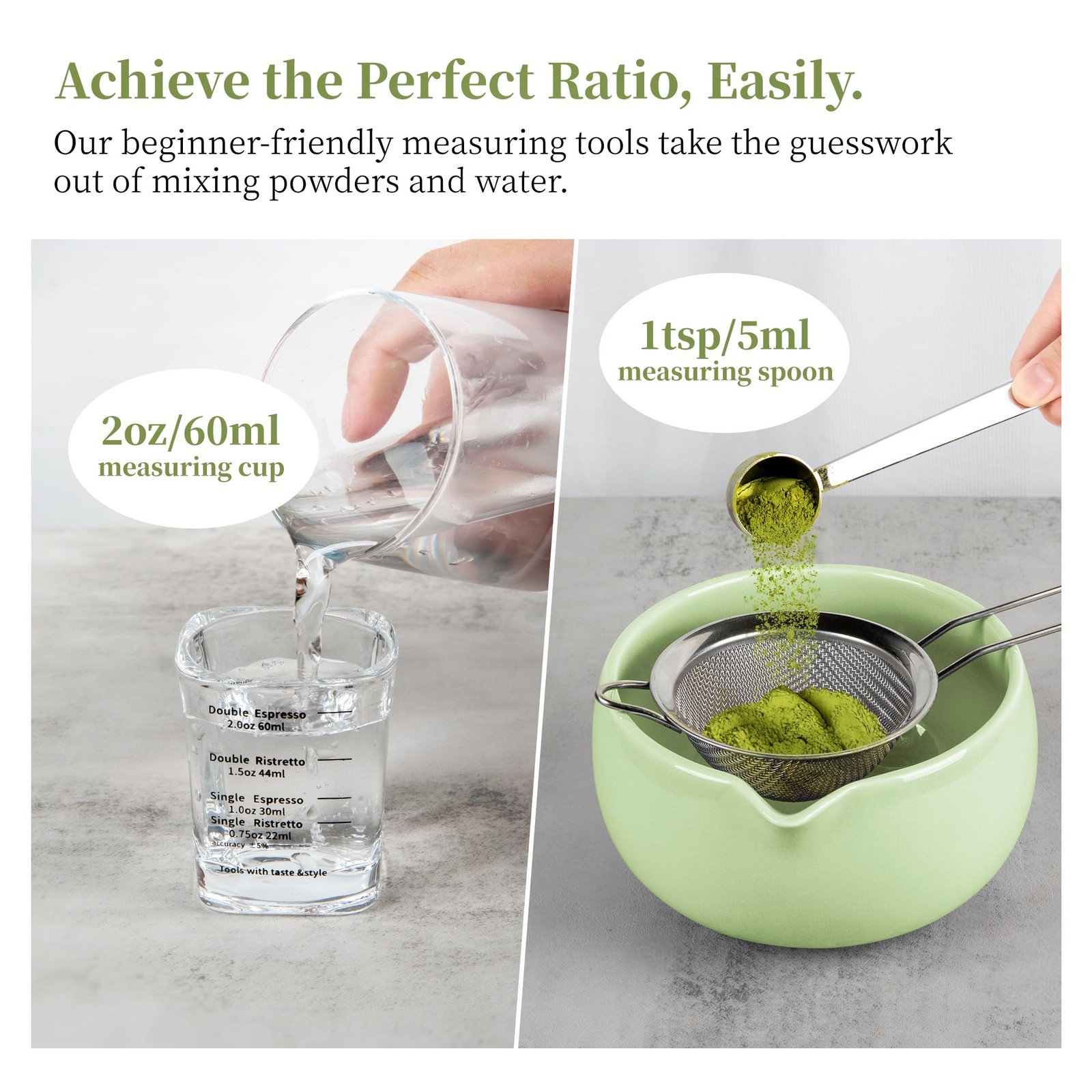 YIBO Matcha Whisk Set, Matcha Kit Bamboo Whisk and Ceramic Bowl with Spout & …