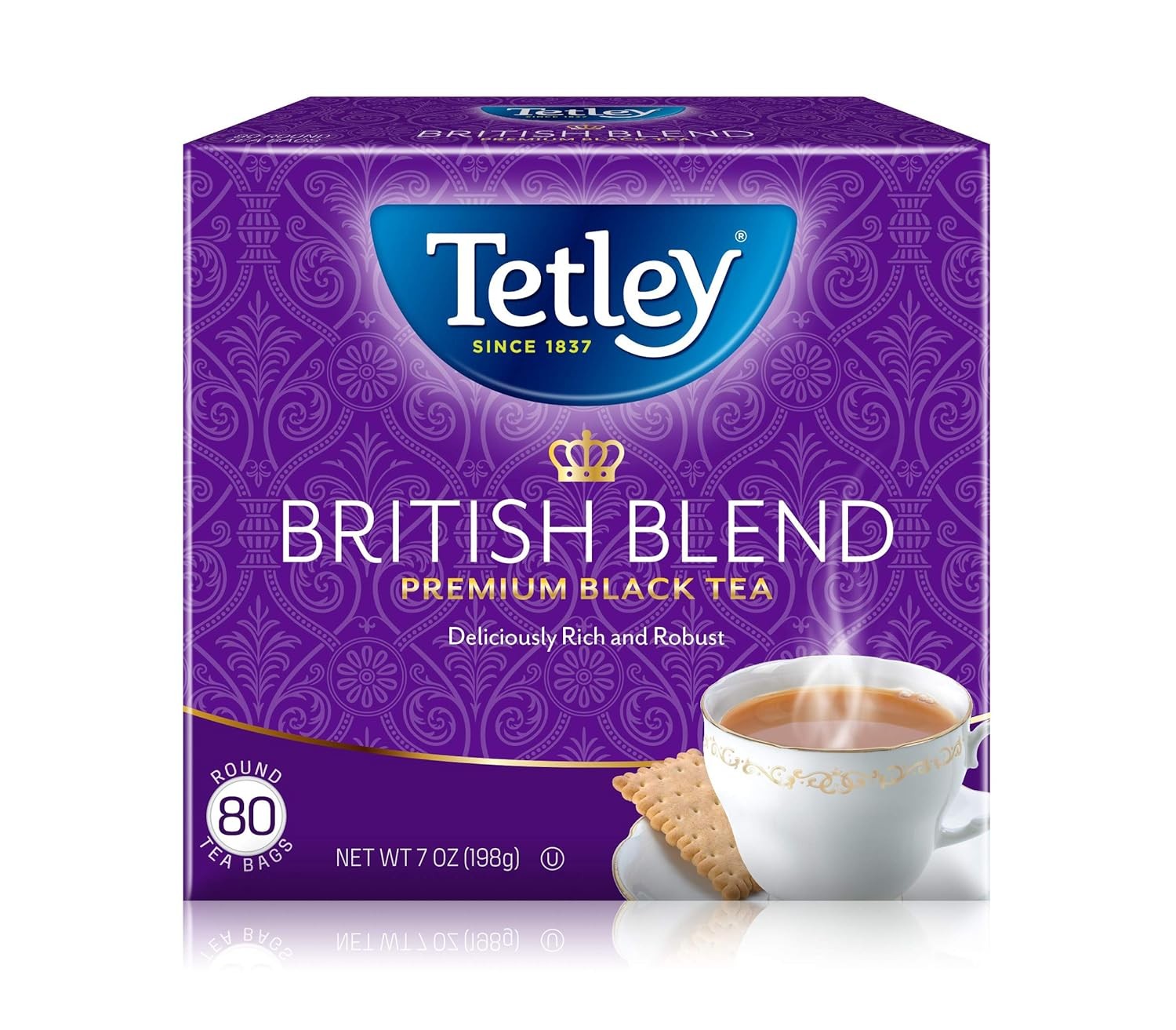 British Blend Premium Black Tea Regular 80 Teabags (Pack of 12)