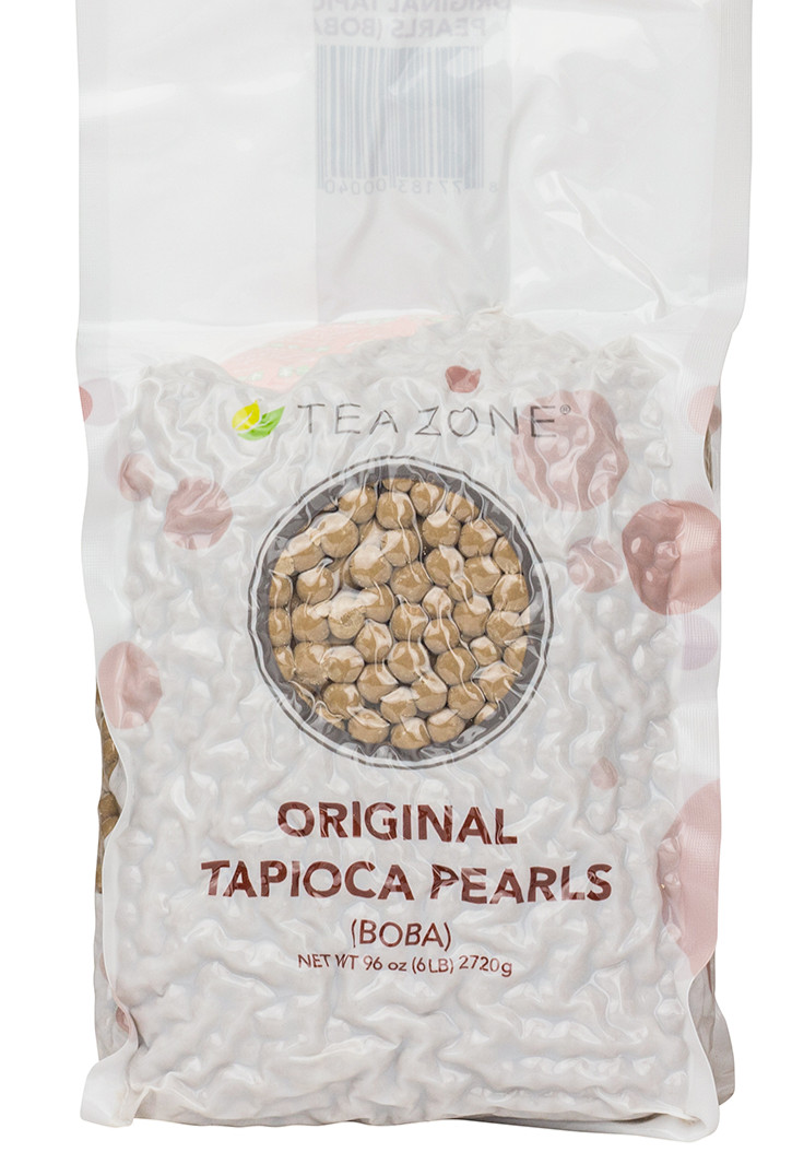 Tea Zone Tapioca Pearl Original Black Boba A1000 Taiwan 6 lbs (96 oz)