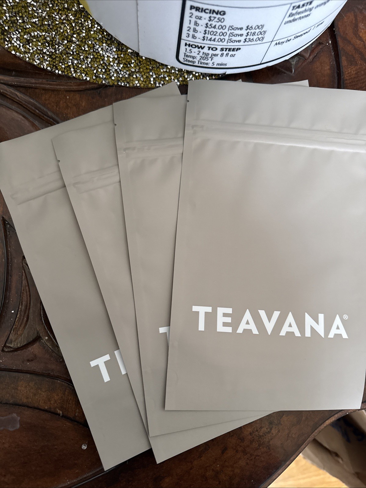 Beach Bellini Teavana Tea 2 LB UNOPENED BAG Loose Leaf Herbal With Bags