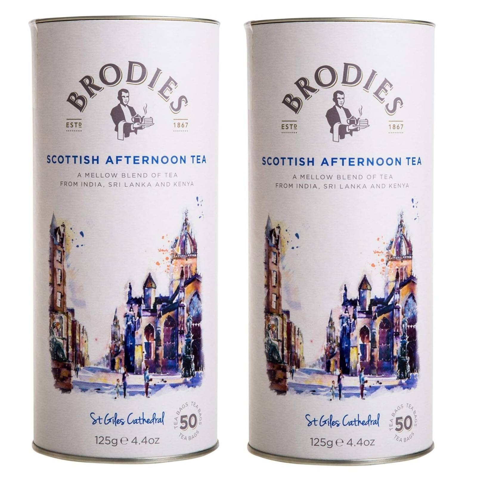 Scottish Afternoon Black Tea – 100 Bags in Canister – Premium Imported Tea