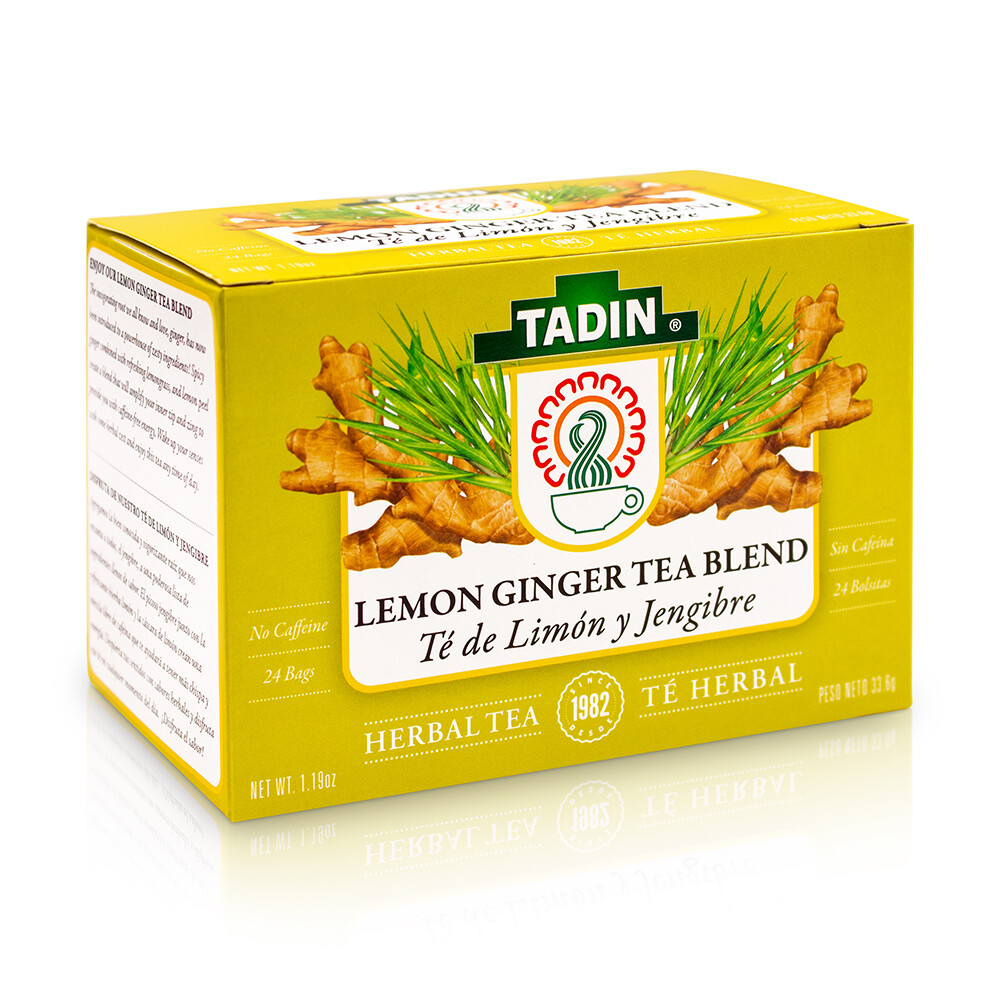 TADIN LEMON GINGER TEA BLEND 24 BAGS