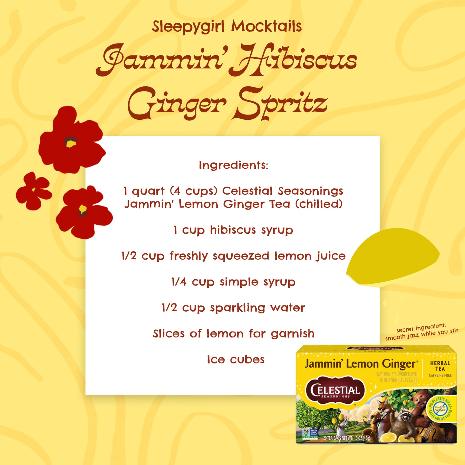 Celestial Seasonings Jammin Lemon Ginger Tea
