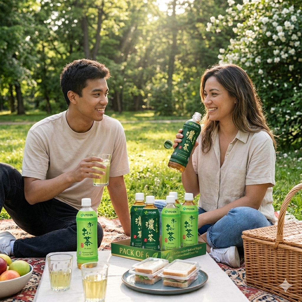 ITO EN Green Tea Bold Roasted Green Tea 16.9oz 6 Pack Variety Drink