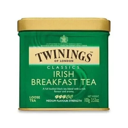 2x Twinings Irish Breakfast Loose Tea Caddy 100g Lose Tea Kostenloser