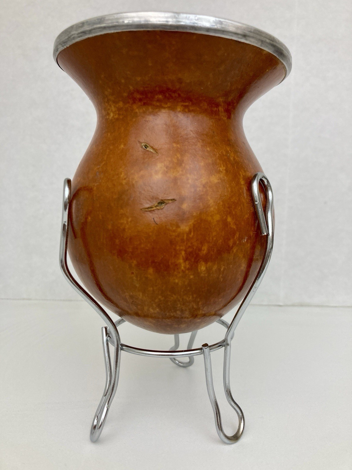 New Yerba Mate Drinking Gourd with Stand