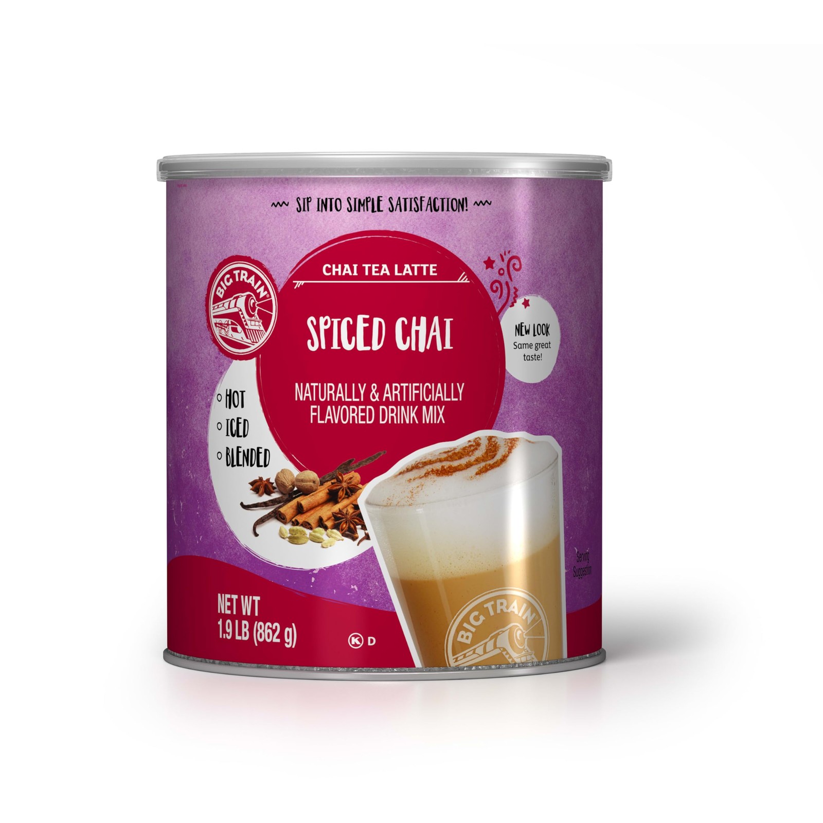 Big Train Spiced Chai Tea Latte Beverage 30.4 Ounce (Pack of 1),