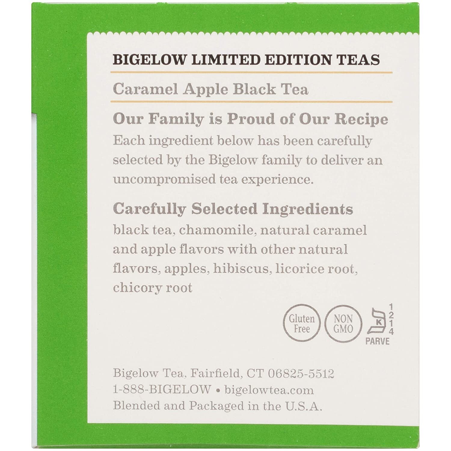Lot 2 Bigelow Caramel Apple Black 36ct Tea Bag Instant Brew Winter Warm FreeShip