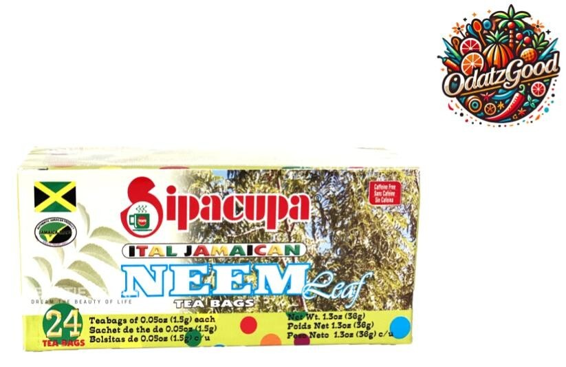 Sipacupa Neem Tea | Product of Jamaica | Detox & Immune Support | 24 Tea Bags