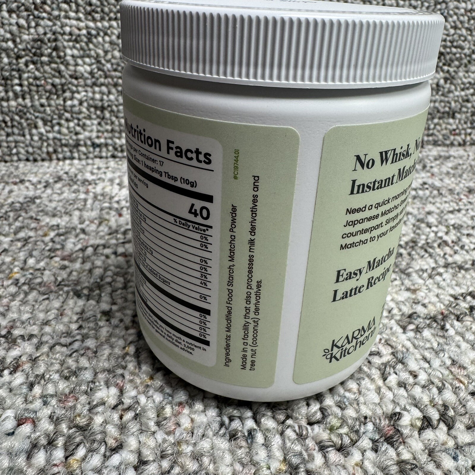 Karma Kitchen Instant Matcha 6 Oz Premium Japanese Green Tea