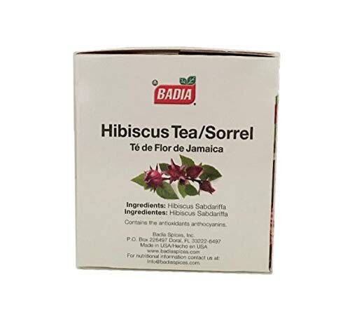 50 Bags Badia Hibiscus Tea/Sorrel/Te de Flor/Jamaica/Antioxidante/Antioxidant