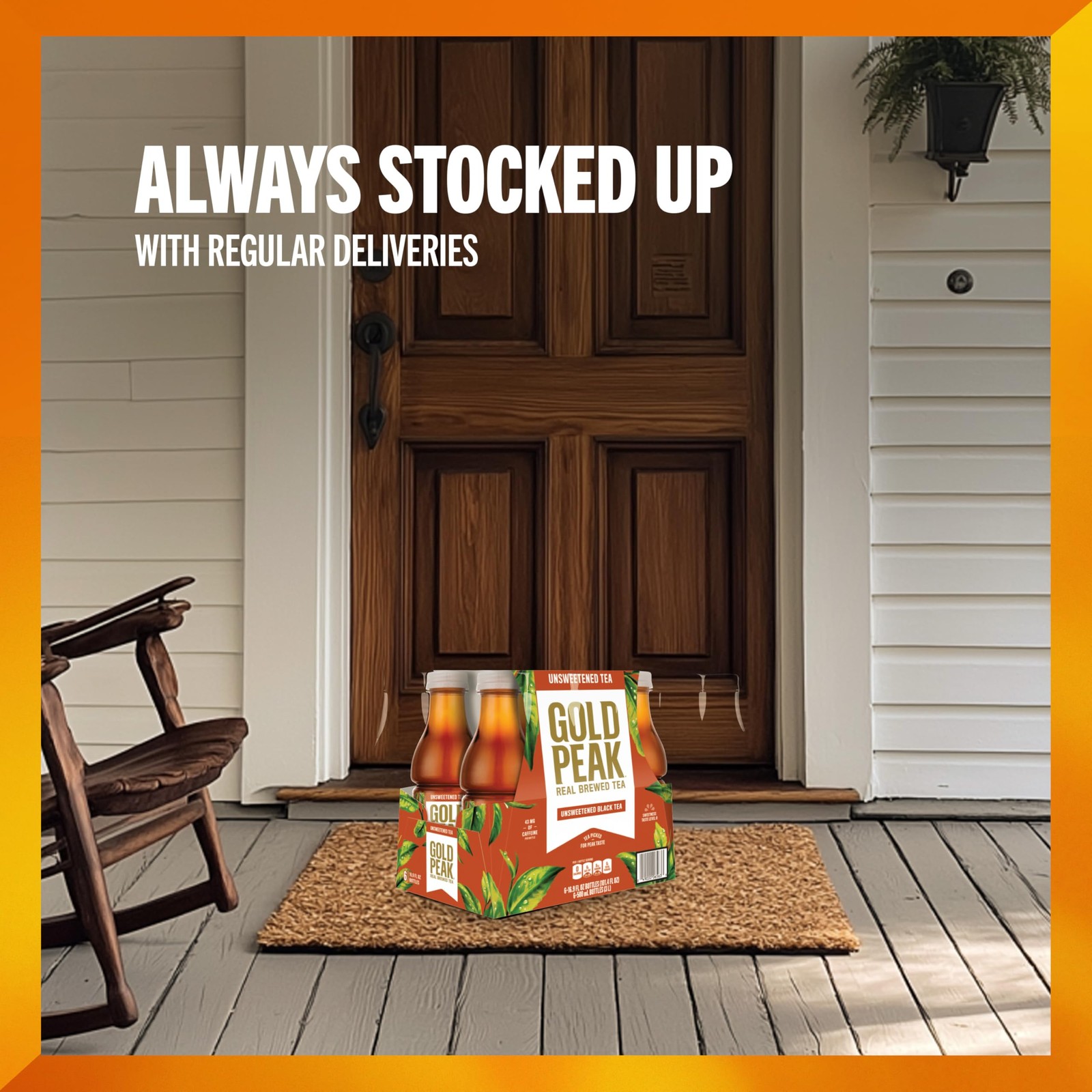 Gold Peak Tea Unsweet Tea 16.9 fl oz 6 Pack