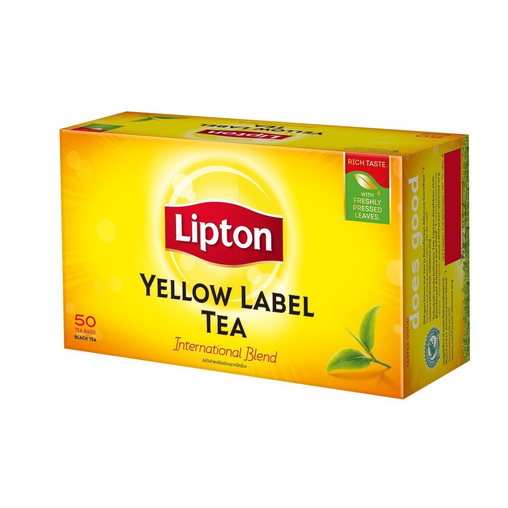 3x Lipton YELLOW LABEL Black Tea Bags 50 tbs / 100g ( 3.52oz )