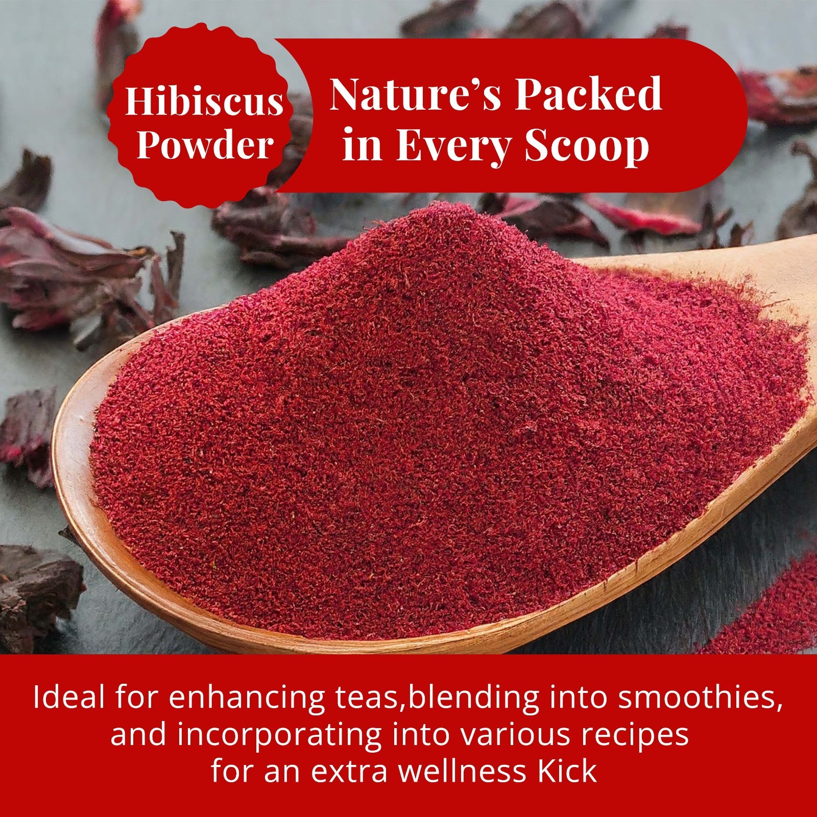 5.2 Oz 100% Premium Dried Hibiscus Flowers For Hibiscus Tea, Jaimaica Tea
