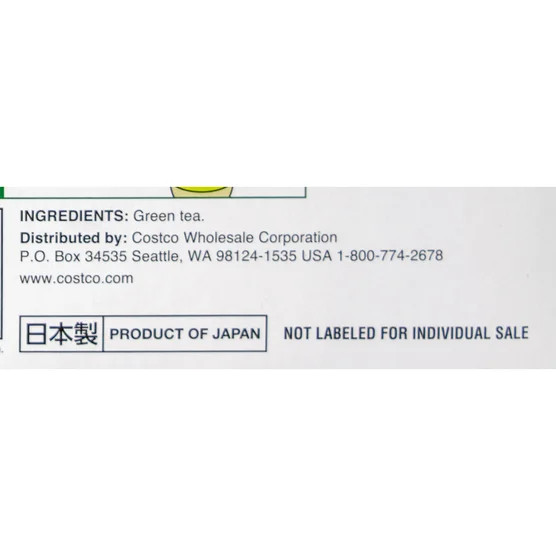 2-Pack Kirkland Signature Green Tea Bags, 1.5 g, 100-count