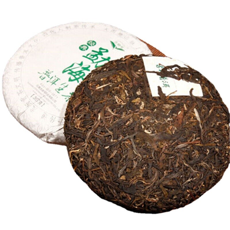357g Organic Yunnan Puerh Tea Cake Sheng Menghai Green Natural Herbal Detox