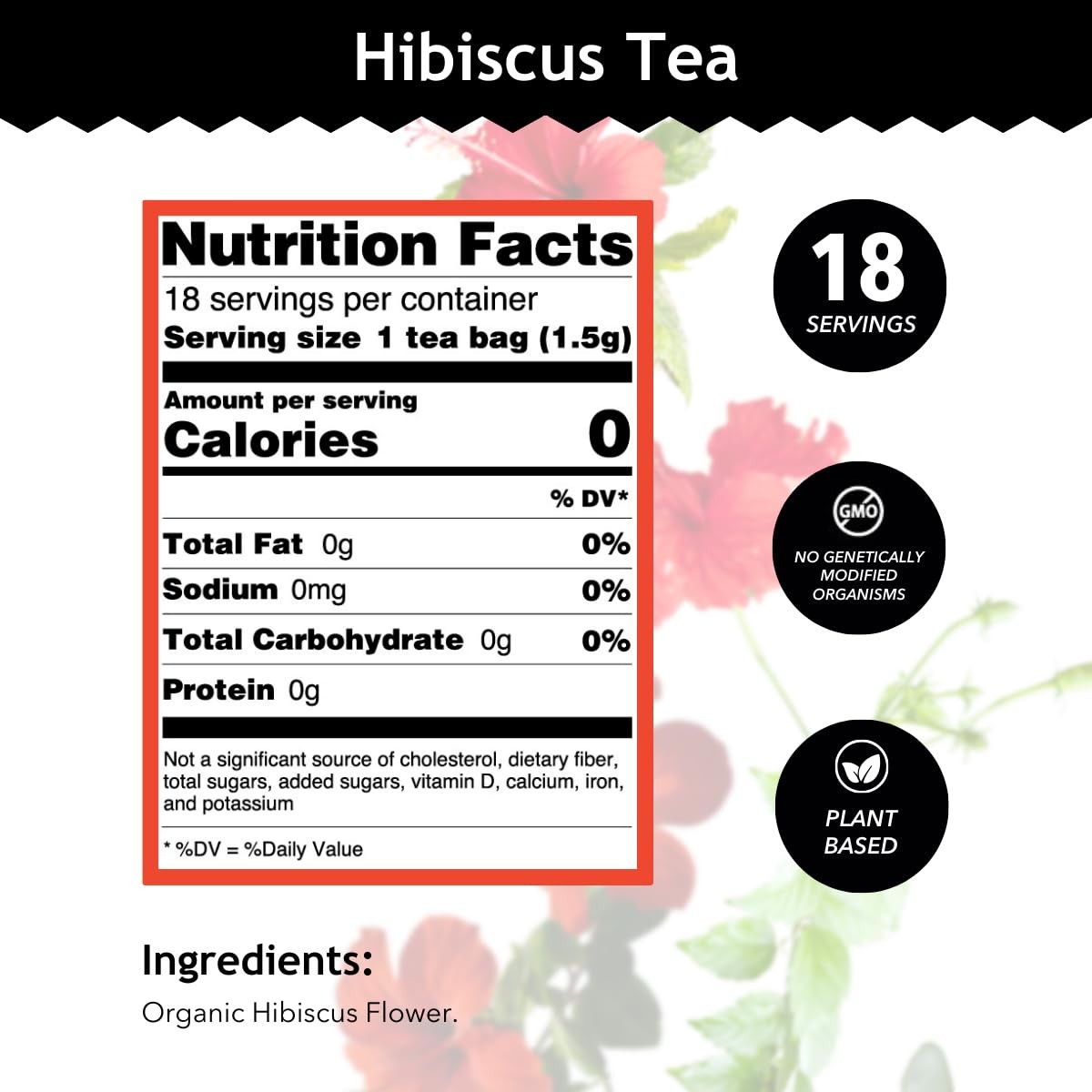 Buddha Teas – Hibiscus – Organic Herbal Tea – For Health & Wellbeing – With…