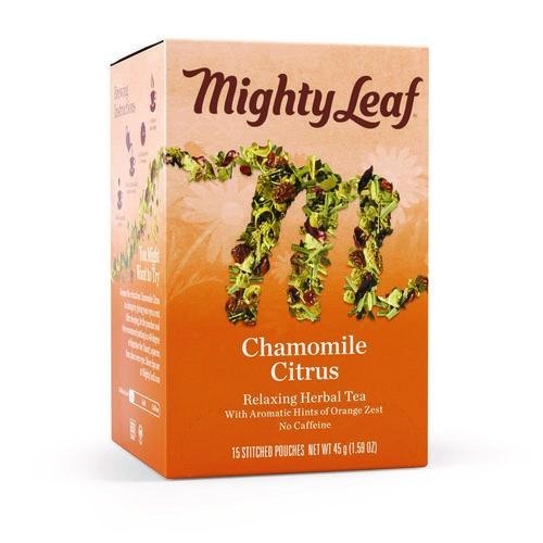Mighty Leaf Tea Whole Leaf Tea Pouches, Chamomile Citrus, 15/Box, 2 Boxes/Pack