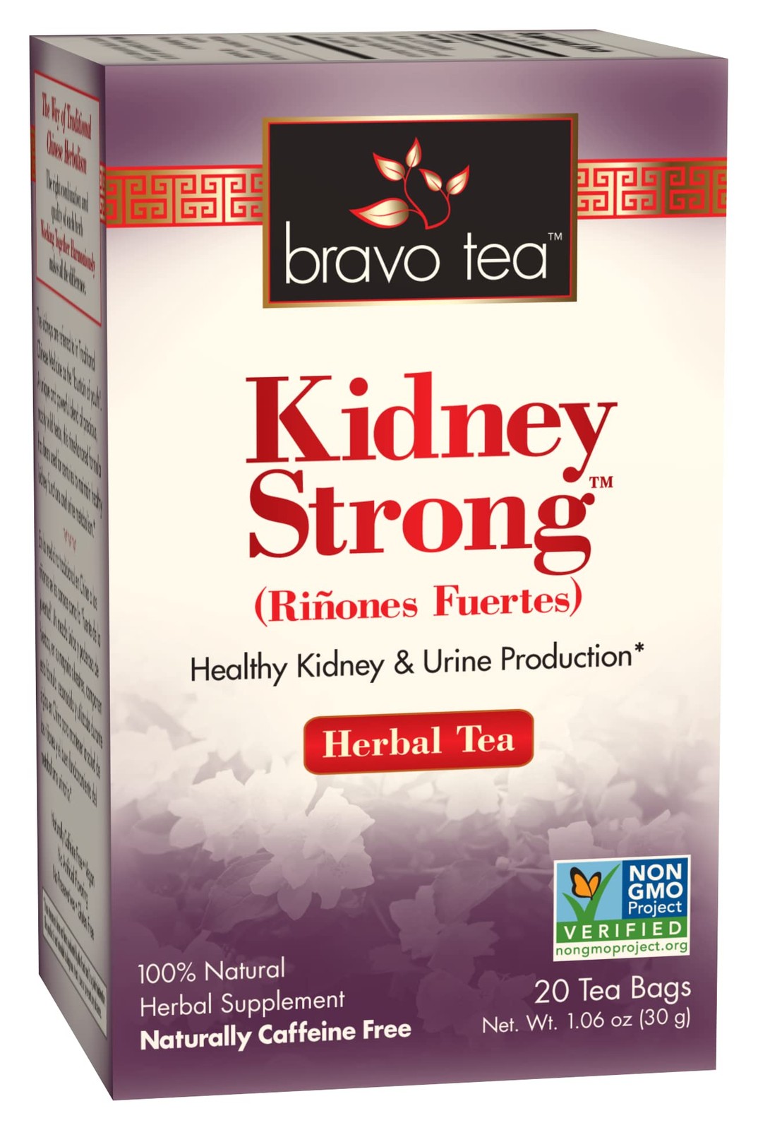 Bravo Tea Kidney Strong Herbal Caffeine Free, 20 20 Count (Pack of 1)