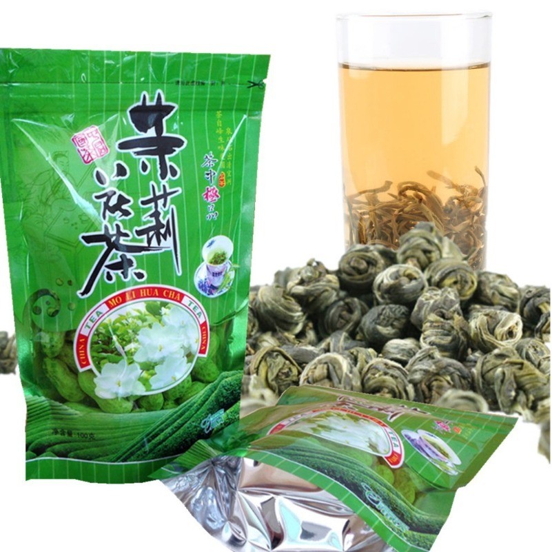 Jasmine Flower Tea 100g Jasmine Pearl Organic Green Tea Chinese Fragrant Tea