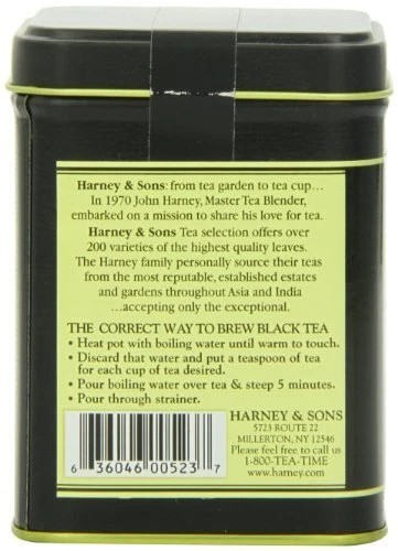Harney & Sons Hot Cinnamon Spice, Loose Leaf Black tea, 30-40 Cups, 4 Ounce tin
