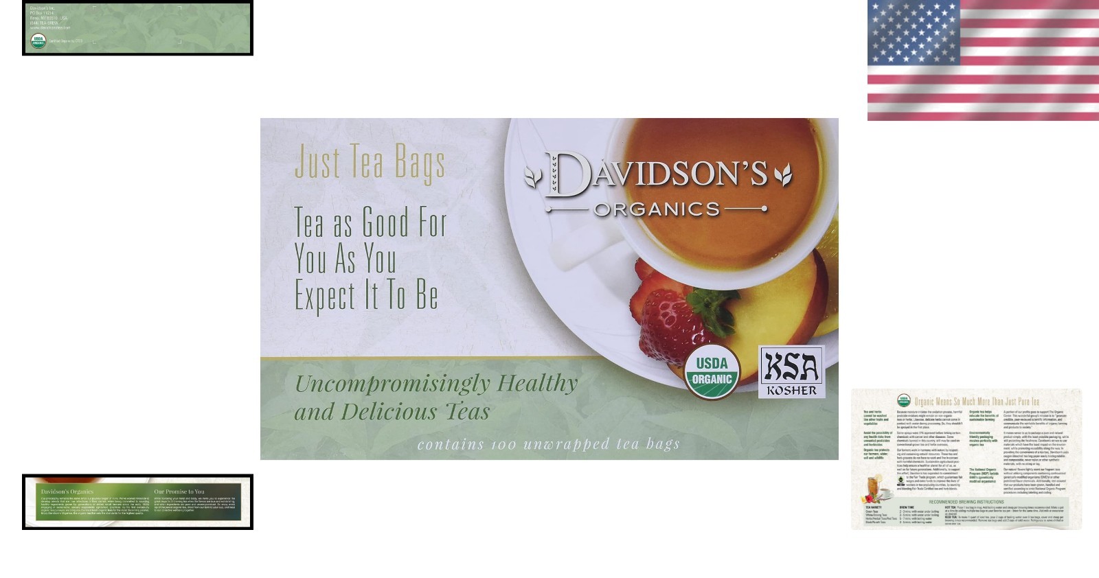 Celebrate with Organic Mulling Spices – 100 Tea Bags Blending Cinnamon & Orange