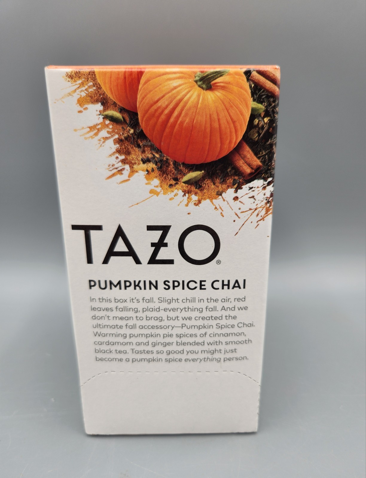 Tazo Pumpkin Spice Chai Black Tea 20 Bags Fall pumpkin pie spices