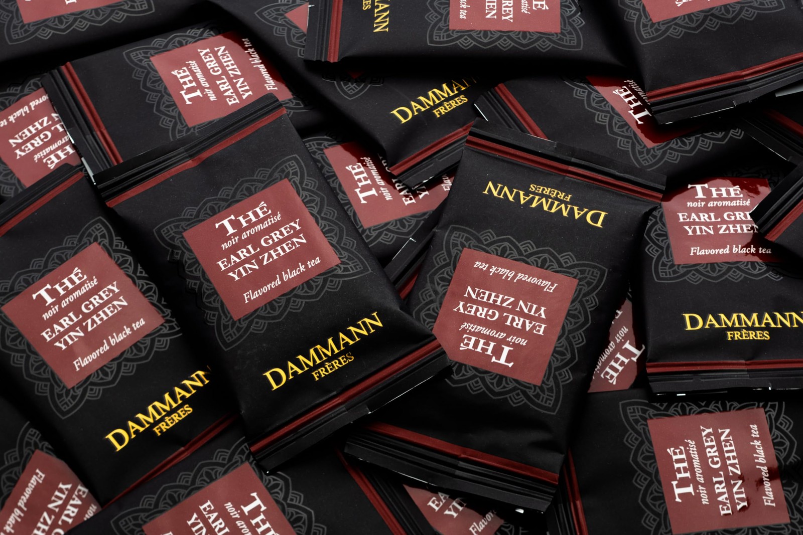 Dammann Freres Sachets, Earl Grey Yin 24 Count (Pack of 1), Cristal Tea Bags