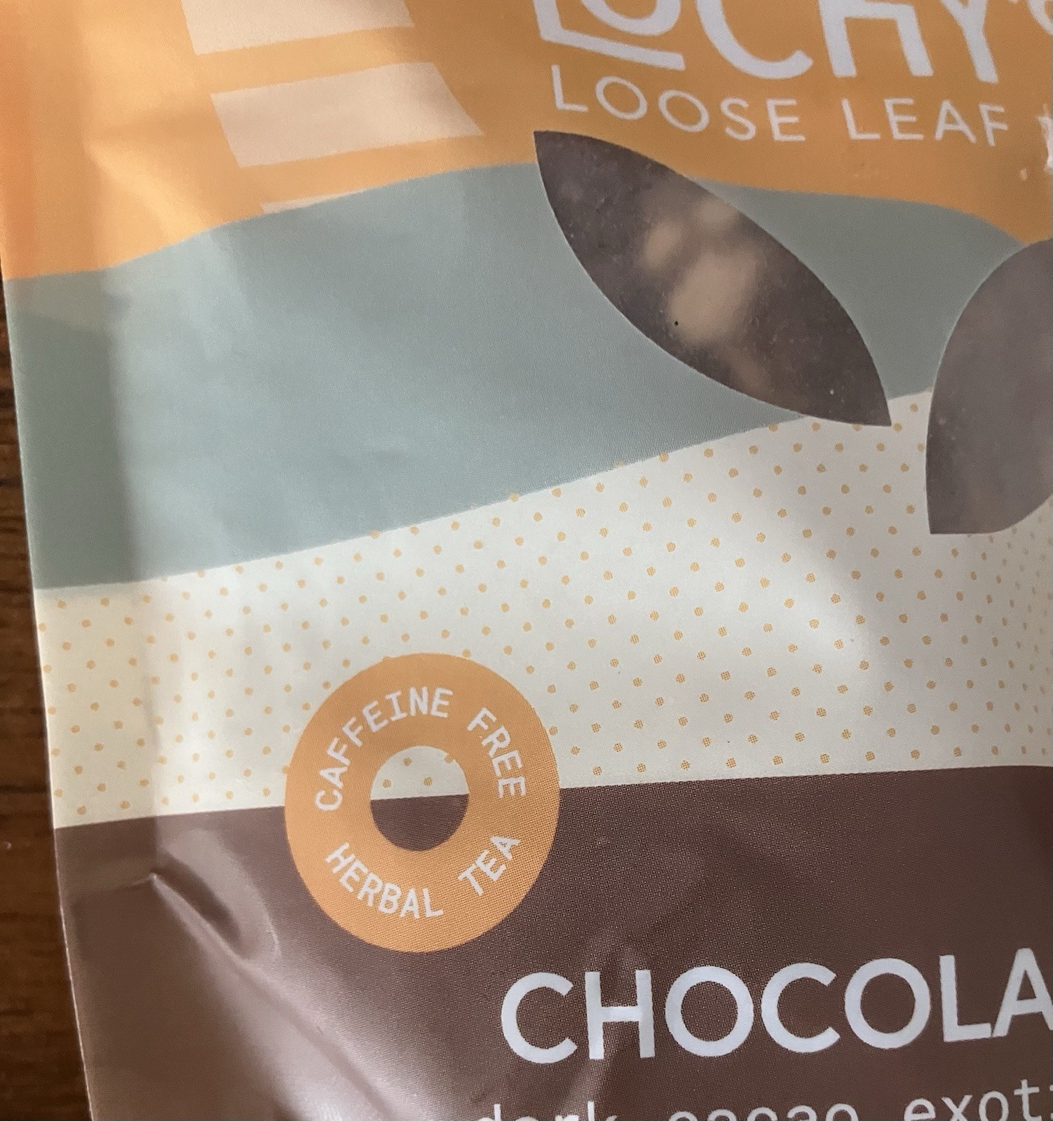 Happy Lucky’s 2 Ounces Loose Leaf Herbal Tea Chocolate Chai Caffeine-Free