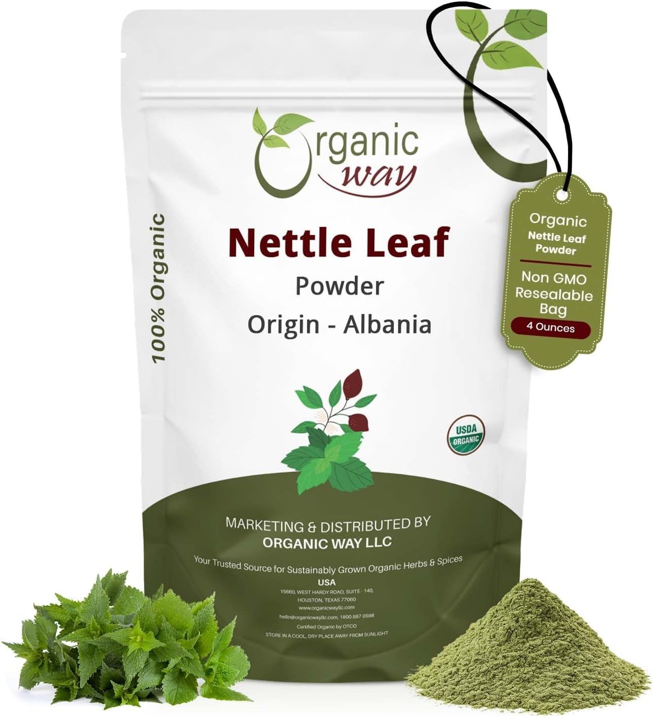 Nettle Leaf Powder (Urtica dioica) – Herbal Tea | European Wild-Harvest |
