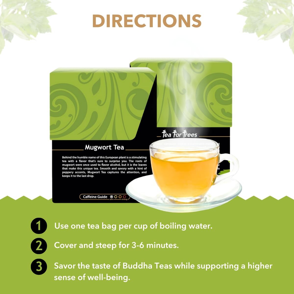 – Organic Mugwort Tea – Tea – Single Ingredient – Earthy, Mild Bitter Taste &…
