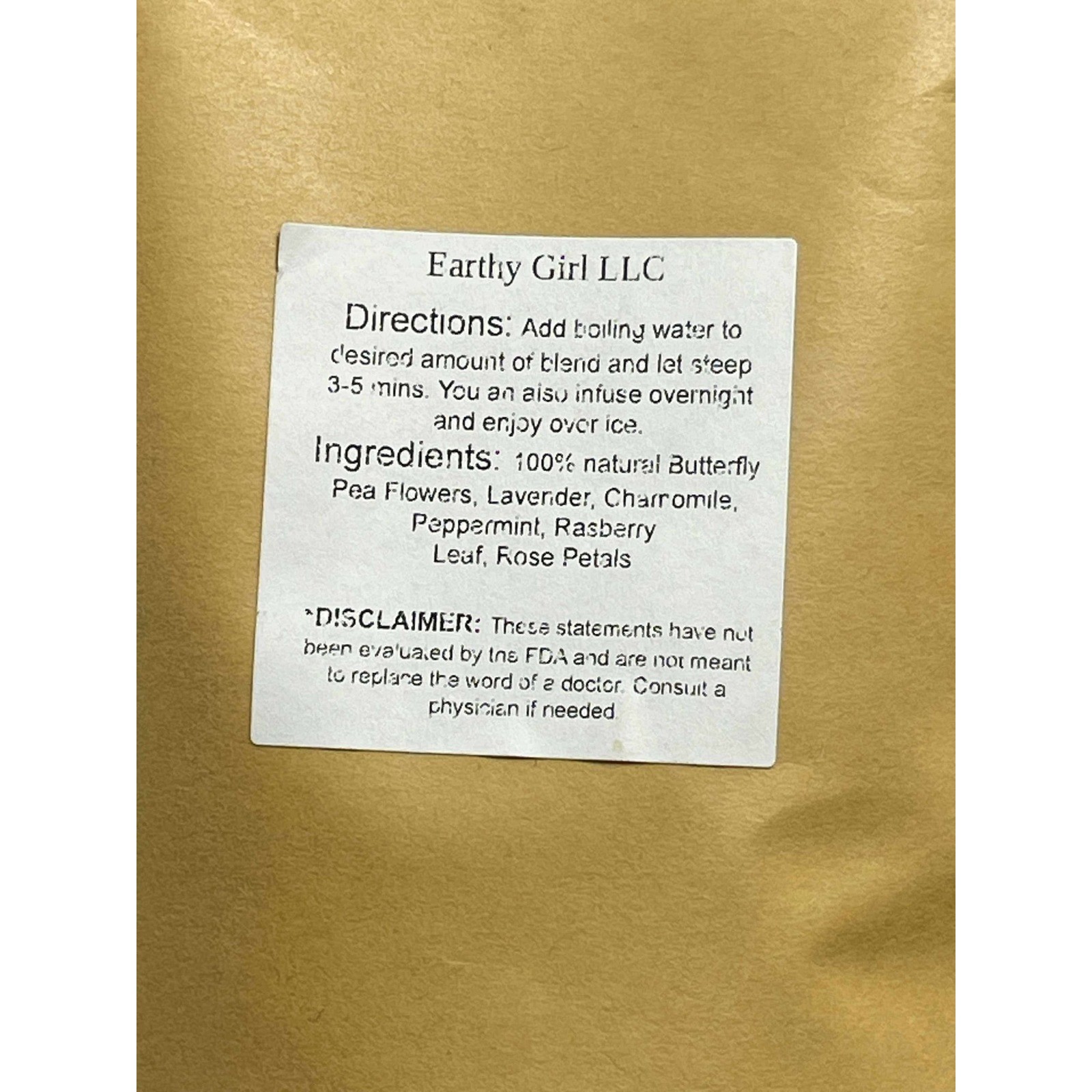 Earthy Girl LLC Shake The Day Off Herbal Tea Blend Relaxing