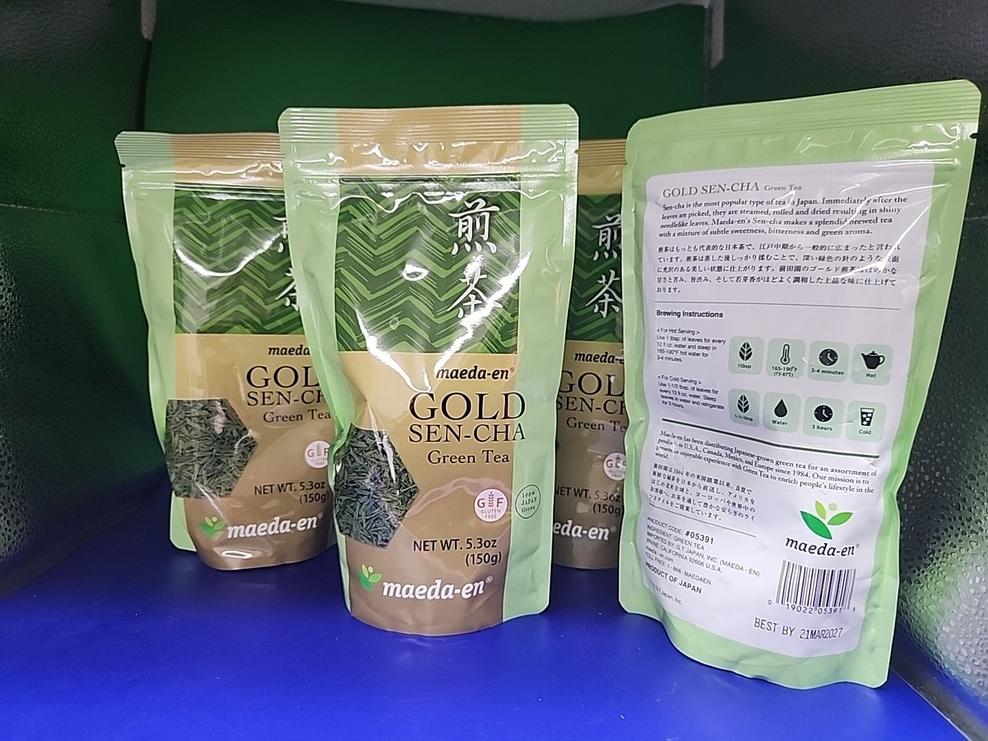 Maeda-En GOLD SEN-CHA Japanese Green Tea Loose Leaf 5.3 oz (150g) Japan Product