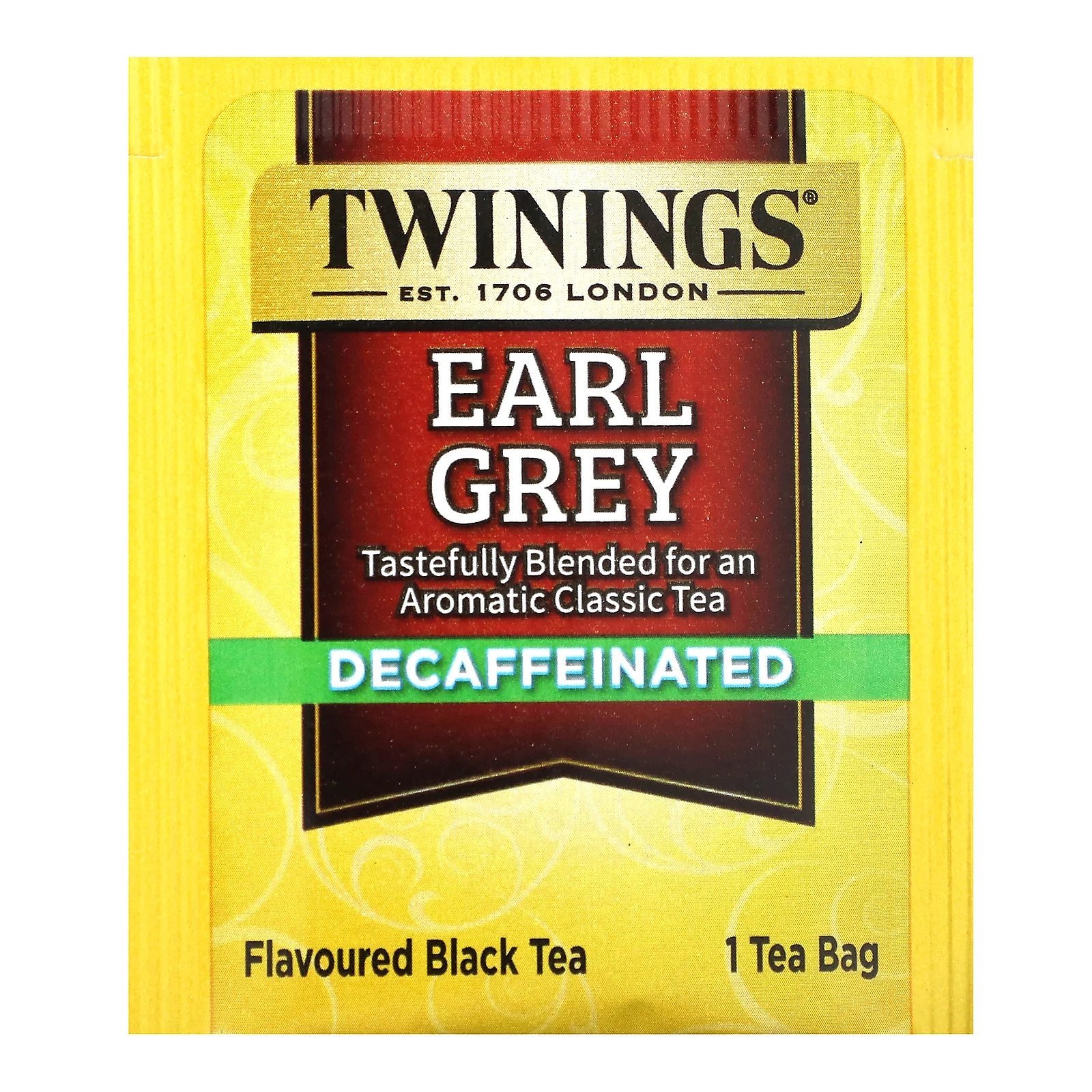 Flavored Black Tea, Earl Grey, Decaffeinated, 20 Tea Bags, 1.23 oz (35 g)