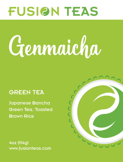 Genmaicha Green Tea – Organic Japanese Loose Leaf – Fusion Teas
