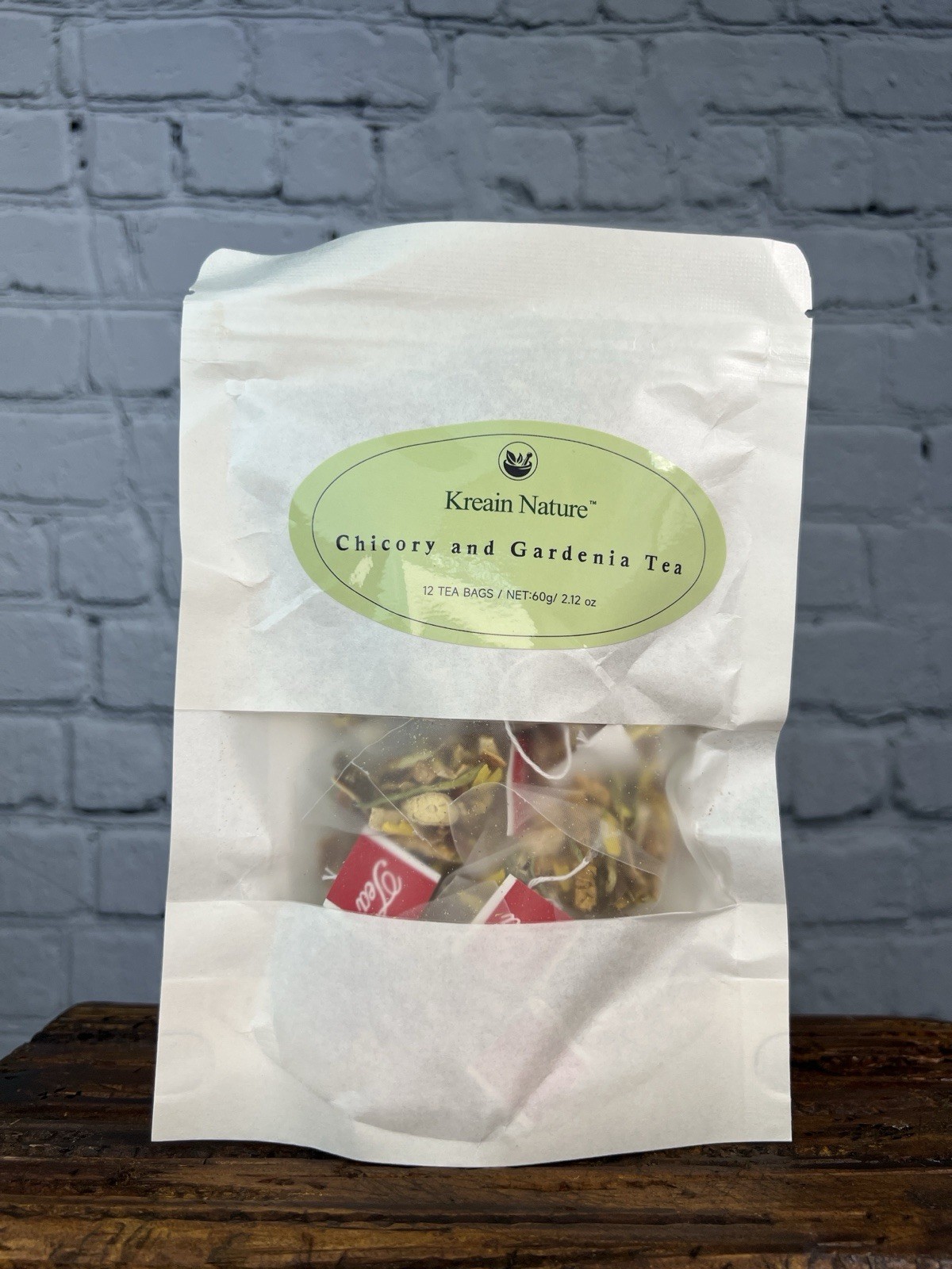 Kreain Nature Chicory & Gardenia Tea 12 Bags Herbal Blend Chrysanthemum Licorice