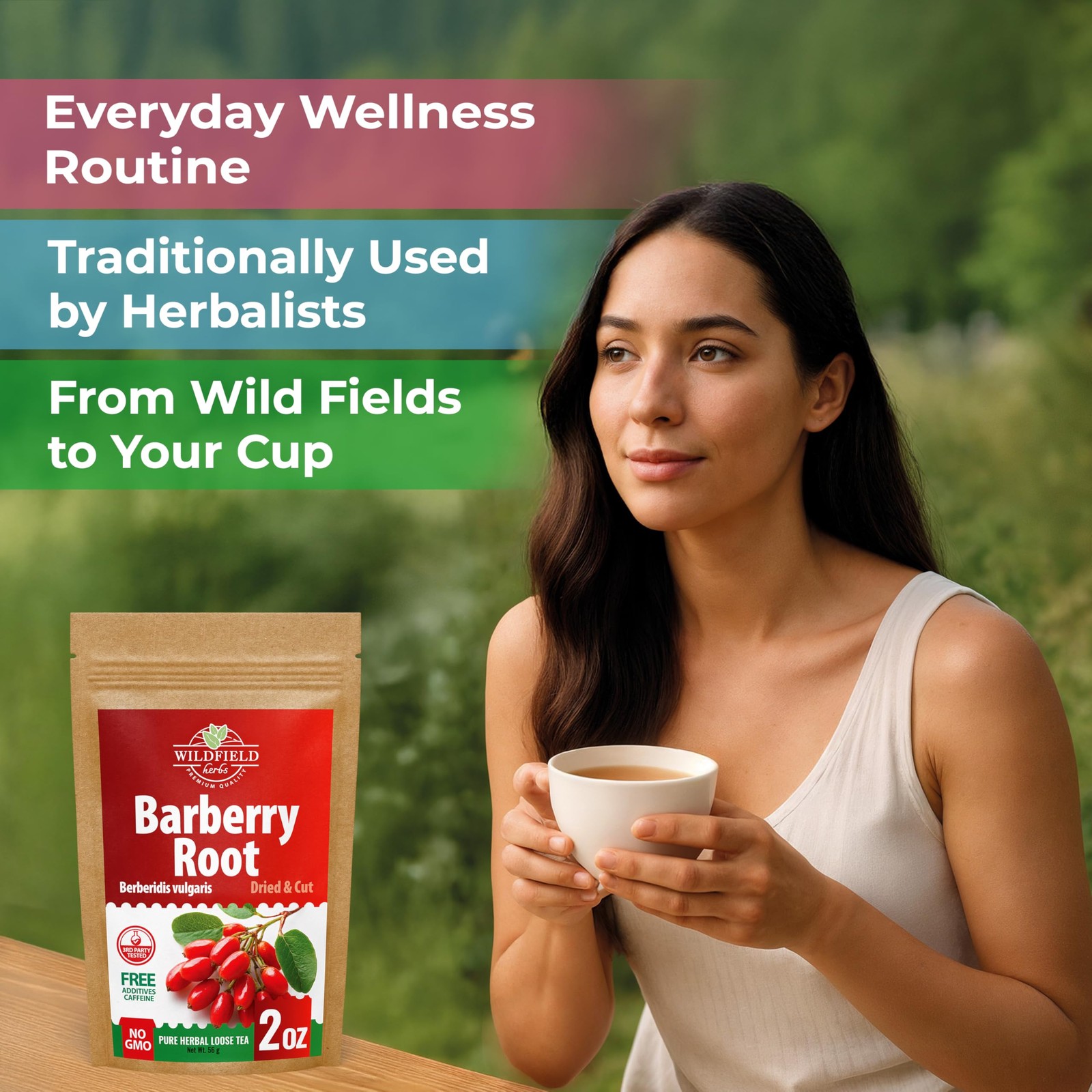 2 oz. Barberry Root Herbal Tea (Berberis vulgaris) – 56g Dried 2 Ounce