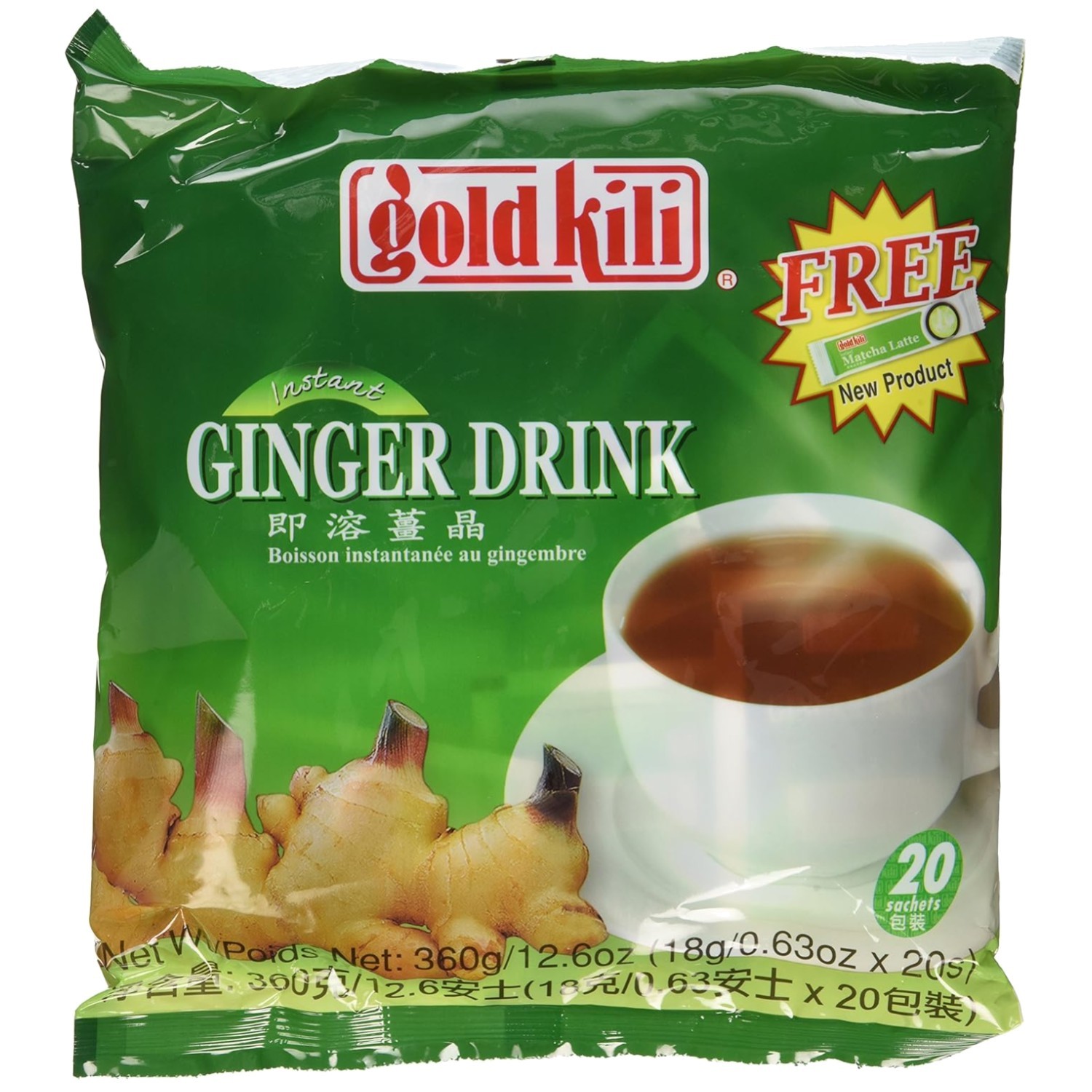 Ginger Drink Sachets – 40 Count Tea Bags