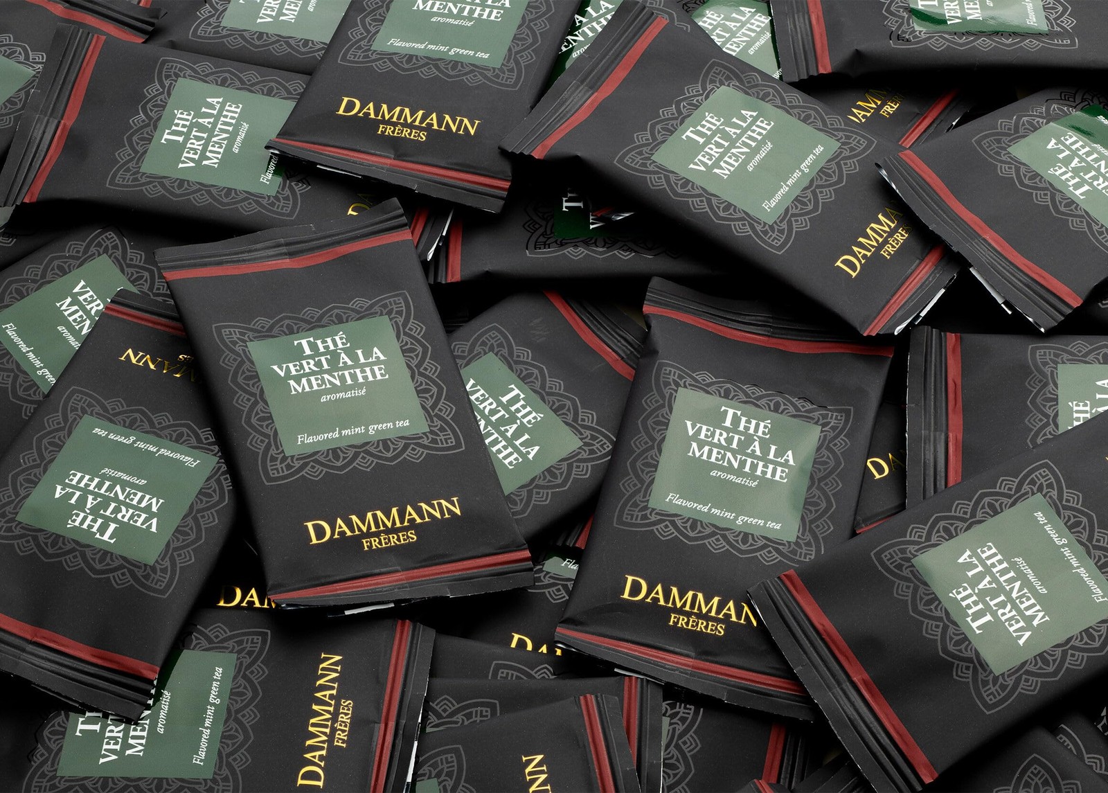 Dammann Freres Satchets, Green Mint Tea Bags, Premium Gourmet French Green Te…