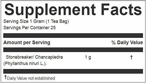 Hanan Peruvian Secrets Chancapiedra Herbal Tea | 100% Natural Stonebreaker | 25