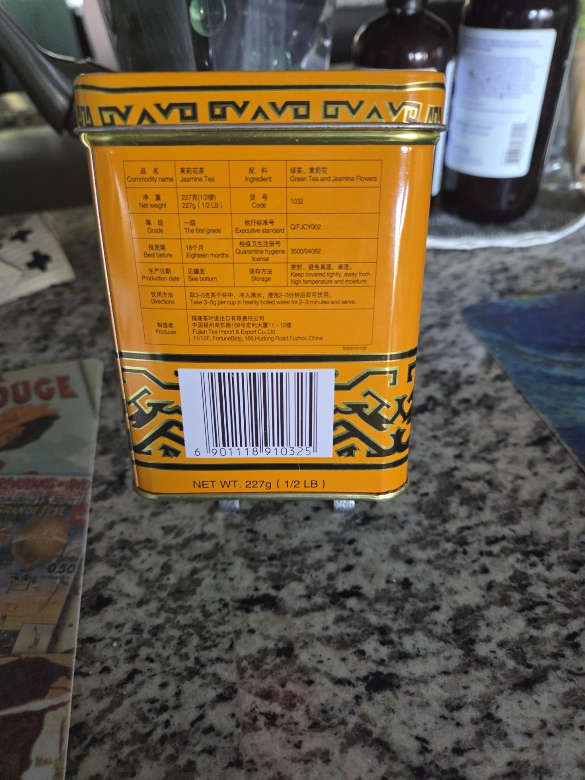 Sunflower Tea In Original Orange Tin