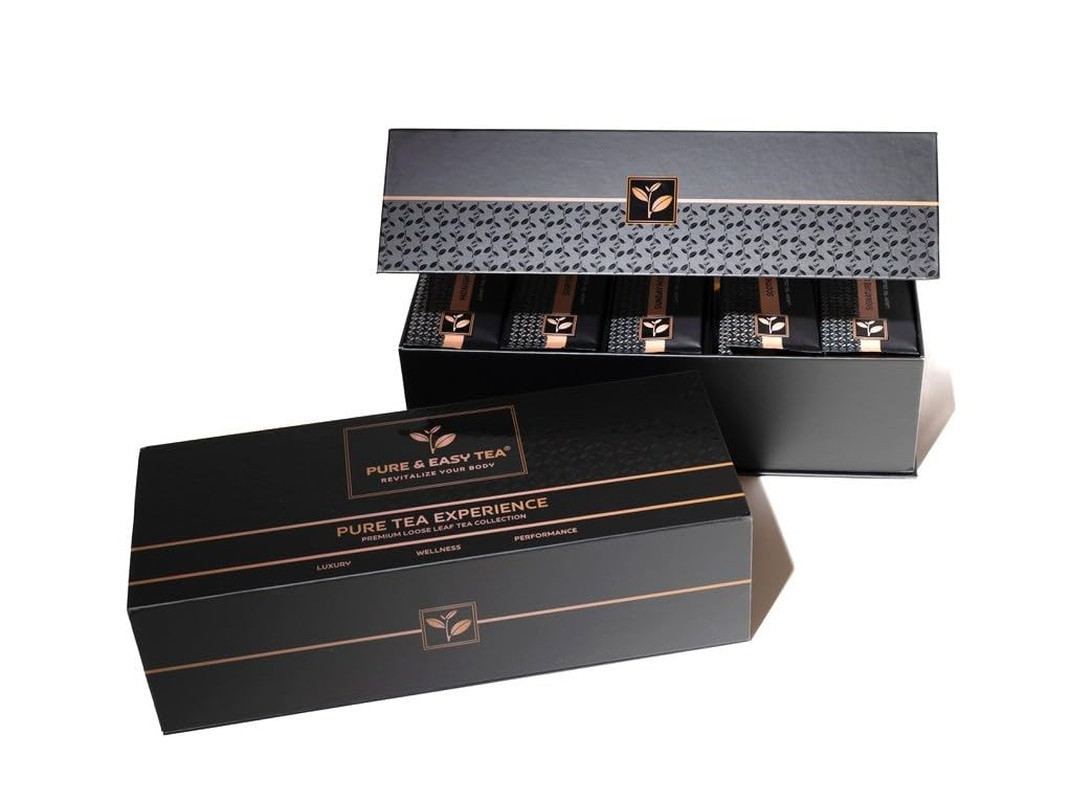 Premium Tea Sampler Gift Box with Infuser Mug – 30 Count, 60 Cups