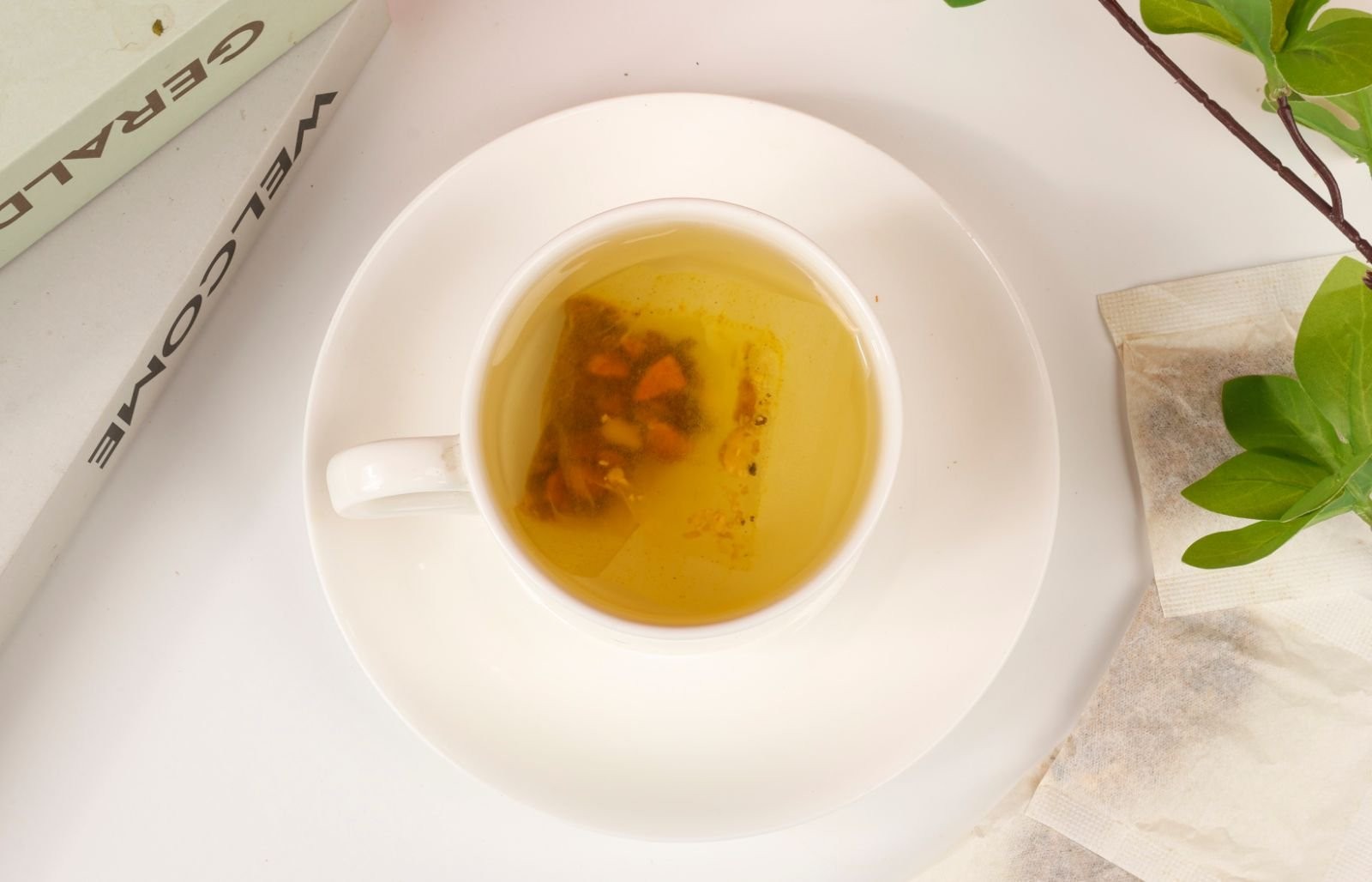 Organic Turmeric, Ginger & Cinnamon – 60 Tea Bags | Plant-Based Pyramid Tea Bag