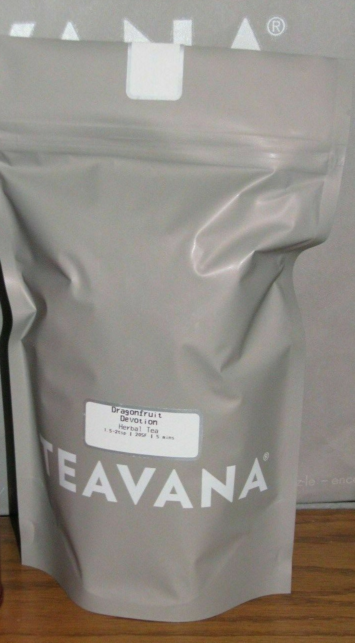 🍓 NEW! RARE! Teavana DRAGONFRUIT DEVOTION Herbal Tea Loose Leaf Tea 2 oz Bag 🍓