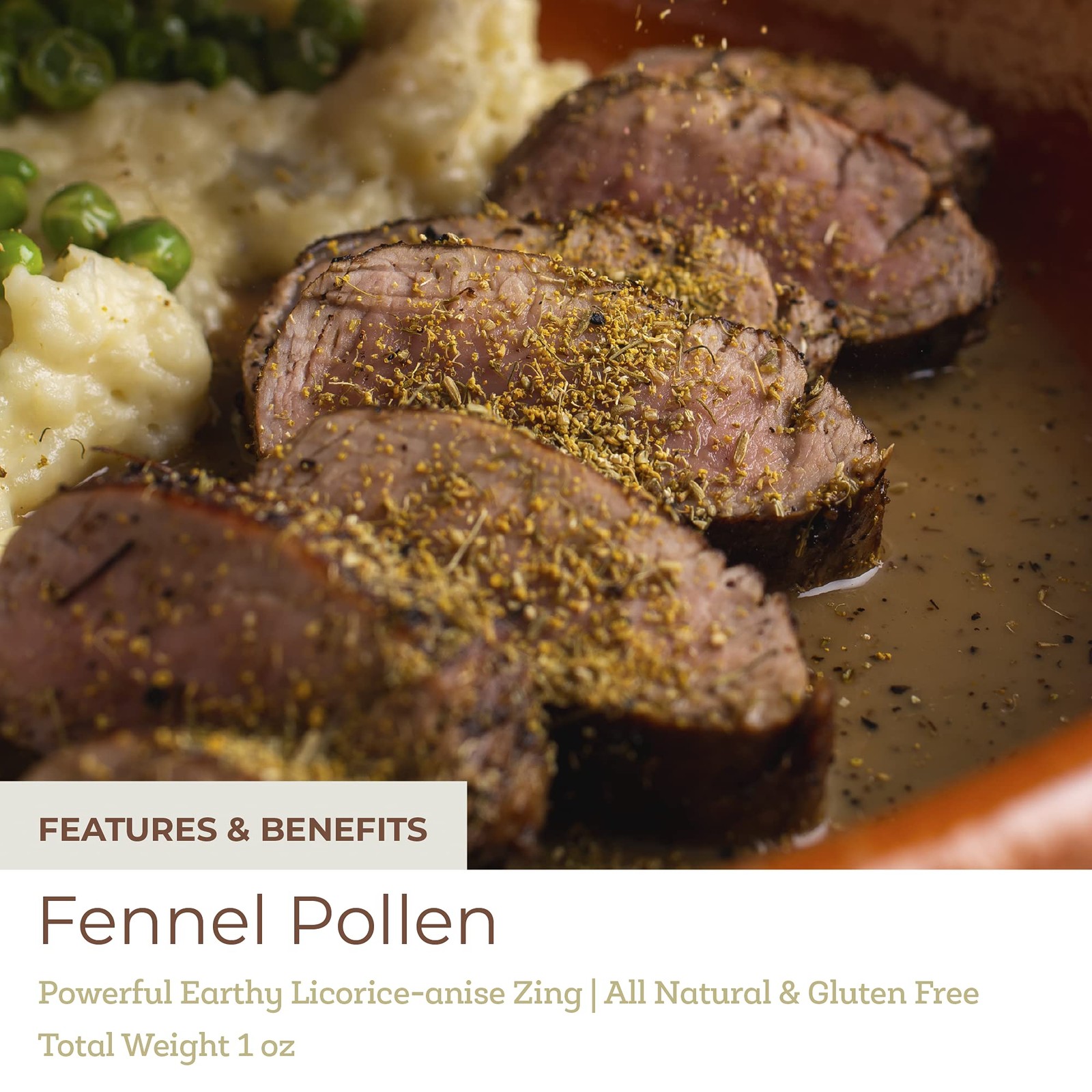 Fresh & Wild | Italian Fennel Pollen | Vegan, 1 Ounce (Pack of 1)