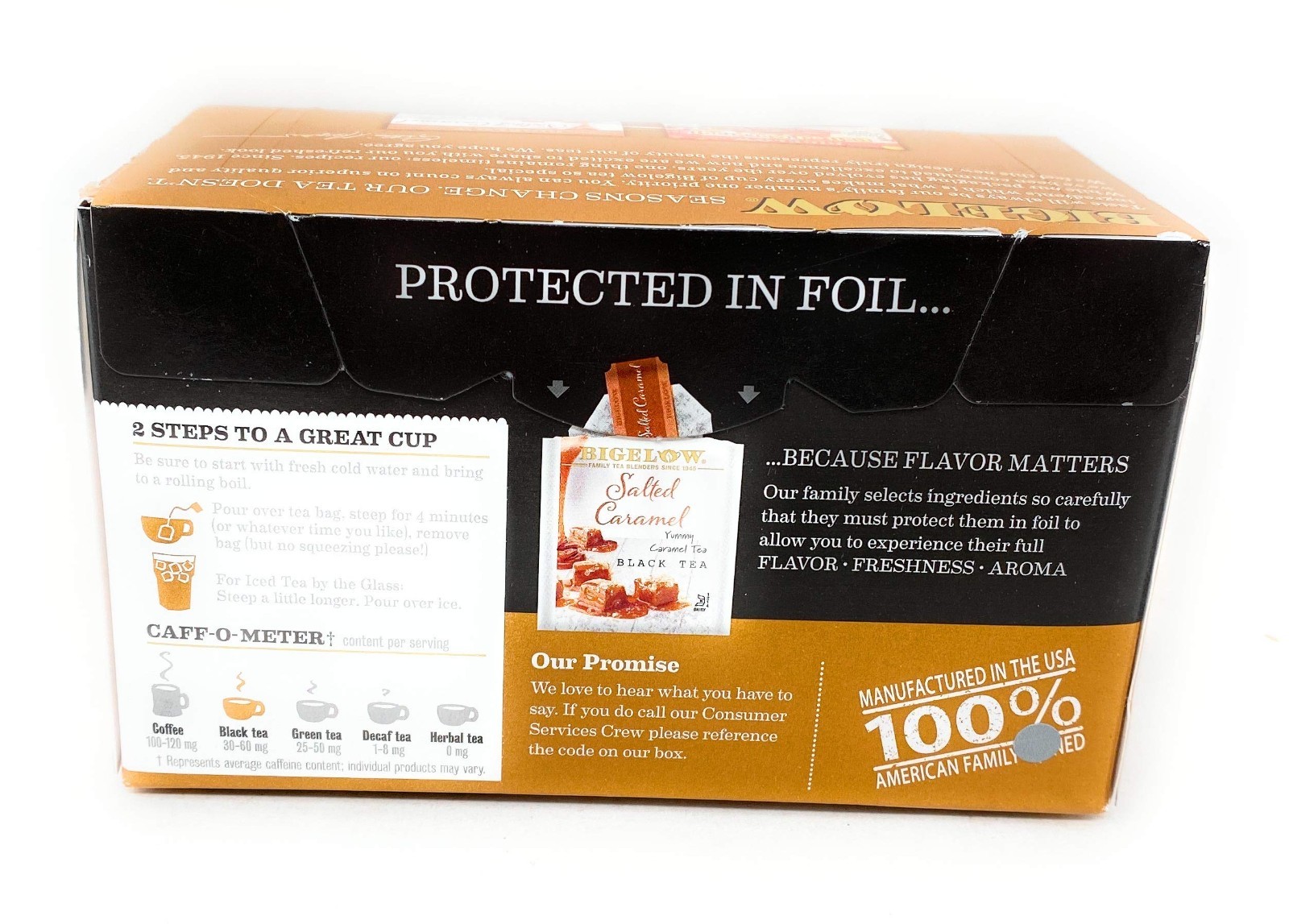 Bigelow Salted Caramel Black Tea – 18 Bags Per Box – (3) Boxes – 54 Bags Total