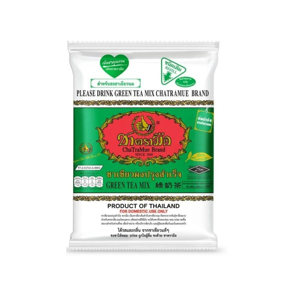 Thai Green Tea Mix Chatramue Original Dring Cup Pot Dring ice 200g REFRESHING