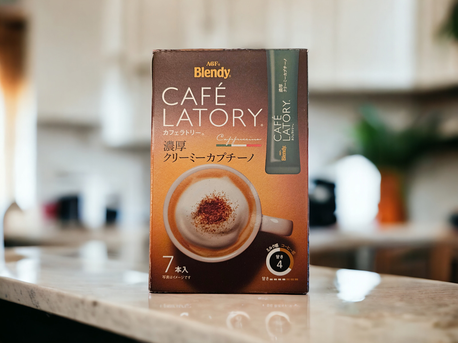 AGF Blendy Cafe Latory Rich Creamy Cappuccino Latte 7 Sticks / 81g – Japan