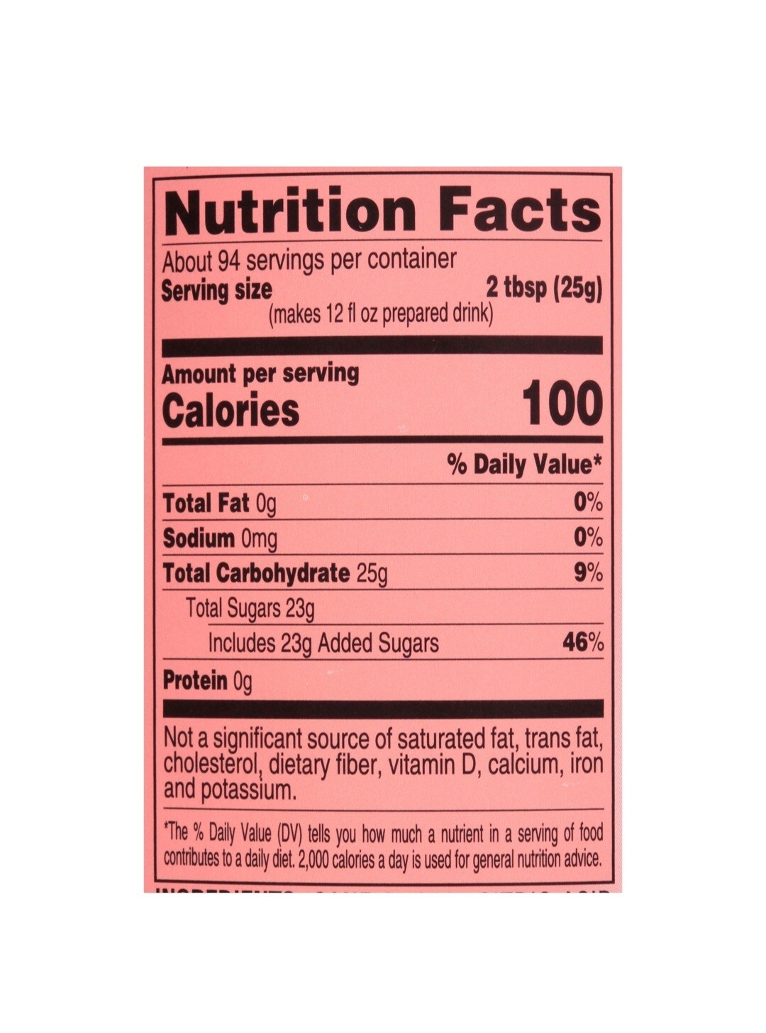 4C 35 QT Peach Iced Tea Mix (82.6 Oz.)