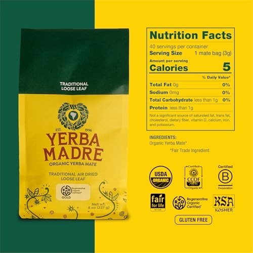 Yerba Madre Organic Loose Leaf Yerba Mate